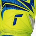 Guanti da portiere per bambini Reusch Attrakt Solid Junior safety yellow/blue 5