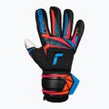 Guanti da portiere Reusch Attrakt Advance black/aqua blue/shocking orange 2