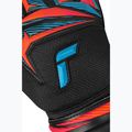 Guanti da portiere Reusch Attrakt Advance black/aqua blue/shocking orange 6