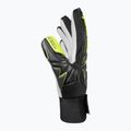 Guanti da portiere per bambini Reusch Attrakt Starter Solid Finger Support Junior black/safety yellow 4