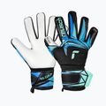 Guanti da portiere per bambini Reusch Attrakt RE:GRIP NC Junior black/ocean light 2