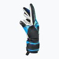 Guanti da portiere per bambini Reusch Attrakt RE:GRIP NC Junior black/ocean light 5