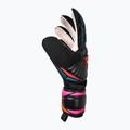 Guanti da portiere Reusch Attrakt Solid black/aqua blue/shocking orange 4