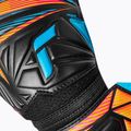 Guanti da portiere Reusch Attrakt Solid black/aqua blue/shocking orange 5