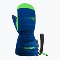 Guanti da sci per bambini Reusch Maxi R-Tex XT Mitten surf the web/green gecko 2