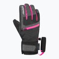 Guanti da sci per bambini Reusch Leo R-Tex XT black/black melange/pink glo 2