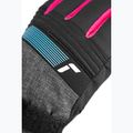 Guanti da sci per bambini Reusch Rocket GORE-TEX black/black melange/pink glo 5