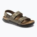 Sandali da uomo BIRKENSTOCK Milano Crosstown Oiled Leather Regular faded khaki 8