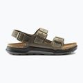 Sandali da uomo BIRKENSTOCK Milano Crosstown Oiled Leather Regular faded khaki 9