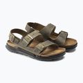 Sandali da uomo BIRKENSTOCK Milano Crosstown Oiled Leather Regular faded khaki 10