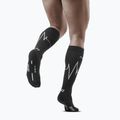 CEP Heartbeat calze da corsa a compressione da uomo nero WP30KC2 5
