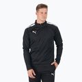 Felpa da calcio da uomo PUMA Teamliga 1/4 Zip Top puma nero/puma bianco