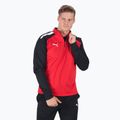 Felpa da calcio PUMA Teamliga 1/4 Zip Top uomo rosso/puma nero