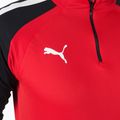 Felpa da calcio PUMA Teamliga 1/4 Zip Top uomo rosso/puma nero 4