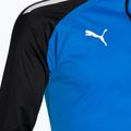 Felpa da calcio da uomo PUMA Teamliga 1/4 Zip Top blu elettrico limonato/puma nero 3