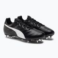 PUMA King Platinum 21 MXSG scarpe da calcio uomo puma nero/puma bianco 4