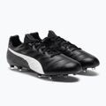 Scarpe da calcio da uomo PUMA King Platinum 21 FG/AG puma nero/puma bianco 4