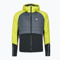 Giacca da sci ibrida da uomo ZIENER Nakos giallo-grigio 224280