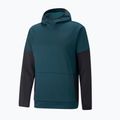 Felpa da allenamento da uomo PUMA Train All Day PWR Fleece Hd verde varsity/puma nero 9