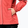 Jack Wolfskin Stormy Point 2L, giacca da pioggia da donna rosso vivo 5