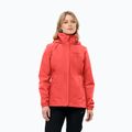 Jack Wolfskin Stormy Point 2L, giacca da pioggia da donna rosso vivo