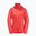 Jack Wolfskin Stormy Point 2L, giacca da pioggia da donna rosso vivo 7