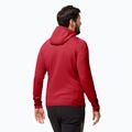 Felpa in pile da uomo Jack Wolfskin Baiselberg Hooded FZ red glow 2