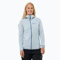 Felpa in pile da donna Jack Wolfskin Kolbenberg Hooded Fz soft blue