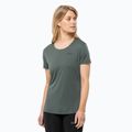 Jack Wolfskin T-shirt trekking donna Tech hedge verde