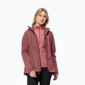 Jack Wolfskin giacca Moonrise 3In1 donna rosso ocra 3