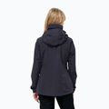 Jack Wolfskin Stormy Point 2L, giacca da pioggia da donna, grafite 2