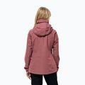Jack Wolfskin Stormy Point 2L giacca da pioggia da donna rosso ocra 2