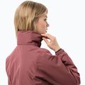 Jack Wolfskin Stormy Point 2L giacca da pioggia da donna rosso ocra 4