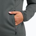 Giacca softshell donna Jack Wolfskin Windhain Hoody verde ardesia 6
