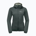 Giacca softshell donna Jack Wolfskin Windhain Hoody verde ardesia 8