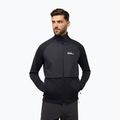 Felpa in pile da uomo Jack Wolfskin Dormer nero