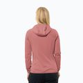 Jack Wolfskin giacca in pile da donna Kolbenberg con cappuccio Fz rosso minerale 2