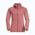 Jack Wolfskin giacca in pile da donna Kolbenberg con cappuccio Fz rosso minerale 7