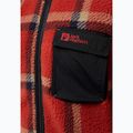 Felpa Jack Wolfskin in pile da uomo Felslicht Check intense rust 4