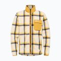 Felpa in pile Jack Wolfskin da uomo Felslicht Check panna cotta 6