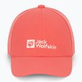 Cappello da baseball Jack Wolfskin per bambini, colore corallo tramonto 2