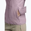 Felpa in pile da donna Jack Wolfskin Kolbenberg con cappuccio e zip intera, wild blossom 6