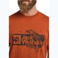 Maglietta Jack Wolfskin da uomo Jack Wolfskin Brand T arancione bruciato 4