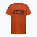 Maglietta Jack Wolfskin da uomo Jack Wolfskin Brand T arancione bruciato 5
