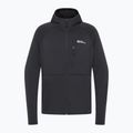 Felpa da uomo Jack Wolfskin Kolbenberg con cappuccio e zip intera in pile phantom 8