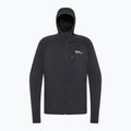 Felpa da uomo Jack Wolfskin Kolbenberg con cappuccio e zip intera in pile phantom 9