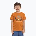 Maglietta Jack Wolfskin da bambino Graphic Cotton T stampa morbida ambra