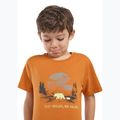 Maglietta Jack Wolfskin da bambino Graphic Cotton T stampa morbida ambra 4