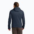 Felpa da trekking da uomo Jack Wolfskin Peak District con cappuccio e cerniera integrale midnight sky 3