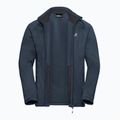 Felpa da trekking uomo Jack Wolfskin Peak District Full Zip midnight sky 9